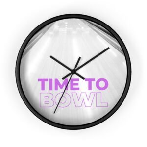 Time to Bowl Wall Clock